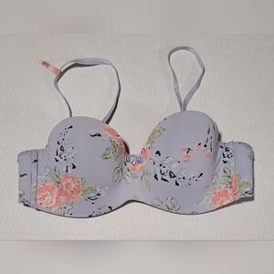 36B La Vie En Rose ~ My Memory Floral Lavender Push Up Padded Bra